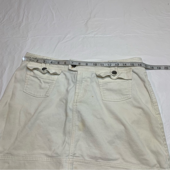 Patagonia Corduroy White Very Stained Skirt Womens 10 - Picture 7 of 10